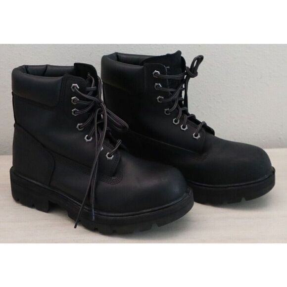 Timberland Pro Men's 6.5W Women's 8W Black Sawhorse Comp Toe 6" Work Boots - Picture 2 of 7